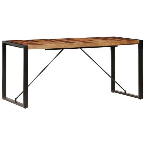 Spisebord 160 x 80 x 75 cm massivt sheeshamtræ