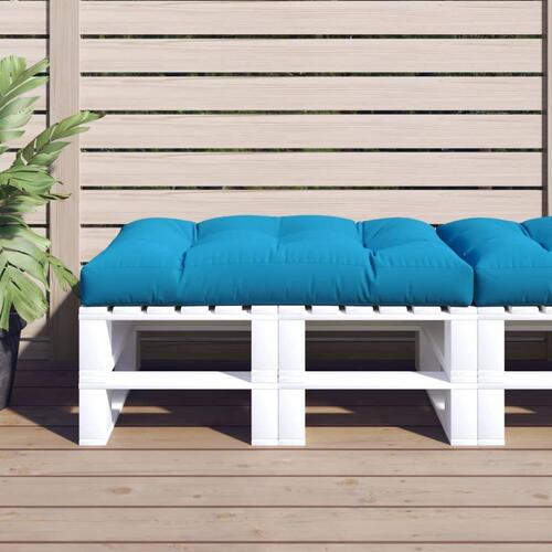 Pallehynde 120x80x12 cm stof blå