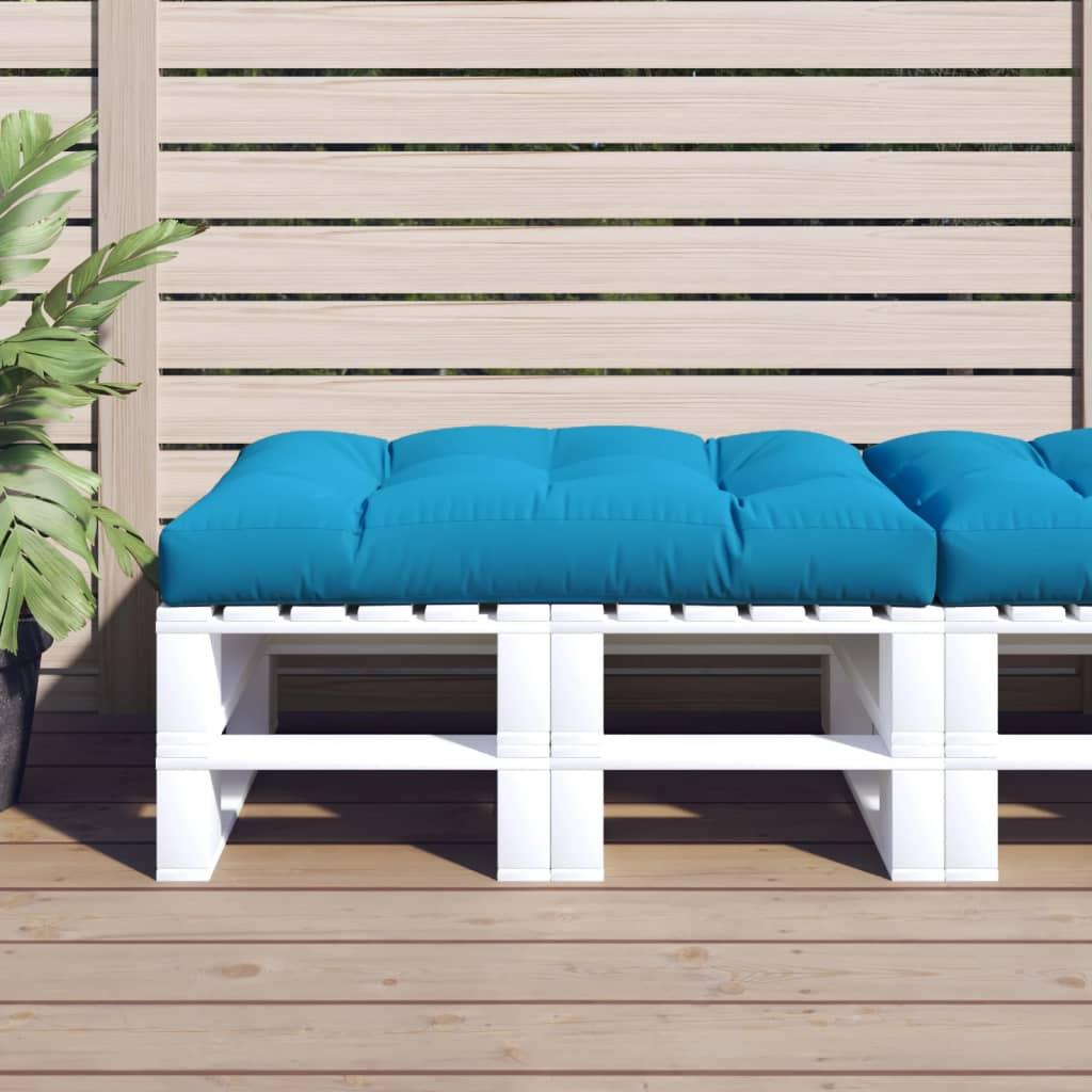 Pallehynde 120x80x12 cm stof blå