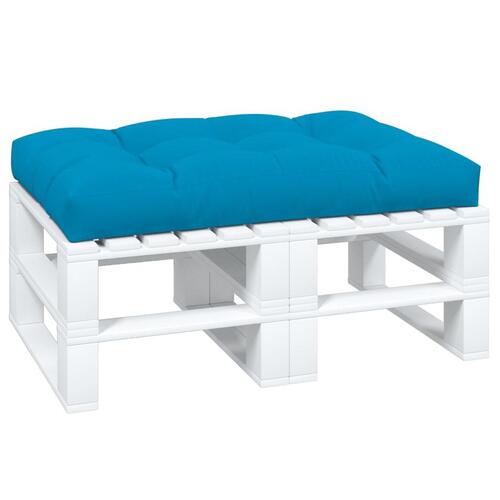 Pallehynde 120x80x12 cm stof blå