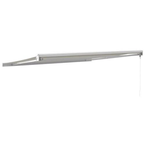 Foldemarkise manuel betjening 4x3 m stof aluminium creme