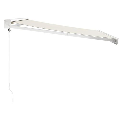 Foldemarkise manuel betjening 3x2,5 m stof aluminium creme