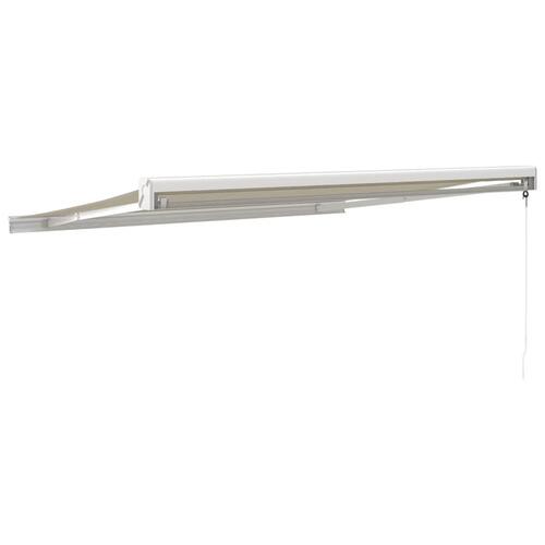 Foldemarkise manuel betjening 3x2,5 m stof aluminium creme
