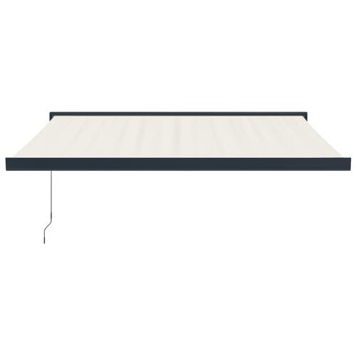 Foldemarkise manuel betjening 3x2,5 m stof aluminium creme