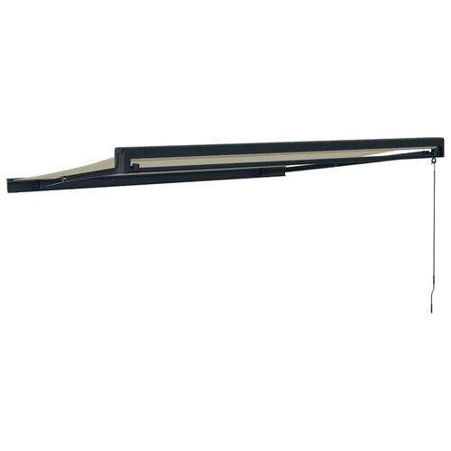Foldemarkise manuel betjening 3x2,5 m stof aluminium creme