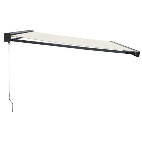 Foldemarkise manuel betjening 4x3 m stof aluminium creme