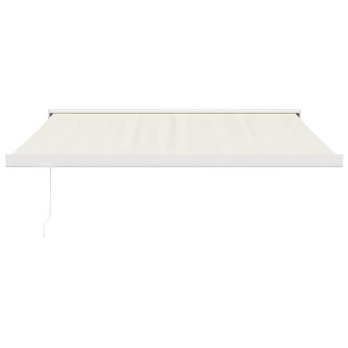 Foldemarkise manuel betjening 3,5x2,5 m stof aluminium creme