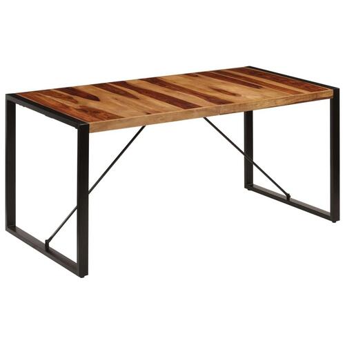 Spisebord 160 x 80 x 75 cm massivt sheeshamtræ