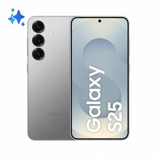 Smartphone Samsung GALAXY S25 6,2" Qualcomm Snapdragon 8 Elite 12 GB RAM 128 GB Grå Sølvfarvet