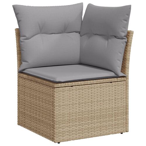 Havemøbelsæt Sæt af 8 Beige Polyethylen rattan Havemøbelsæt