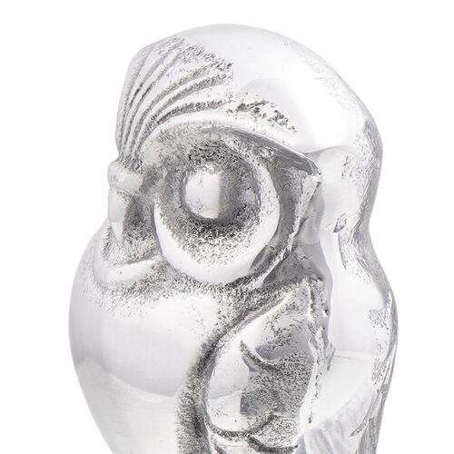 Bogstøtter 2 stk Sølv 12x9x19 cm Aluminium Ugle
