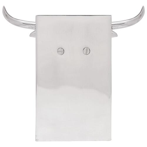 Bogstøtter 2 stk Sølv 21,5x15,5x20 cm Aluminium Tyr