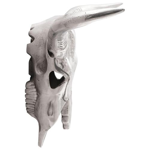 Vægmonteret Tyrhoved Sølv 49x10x36 cm Aluminium
