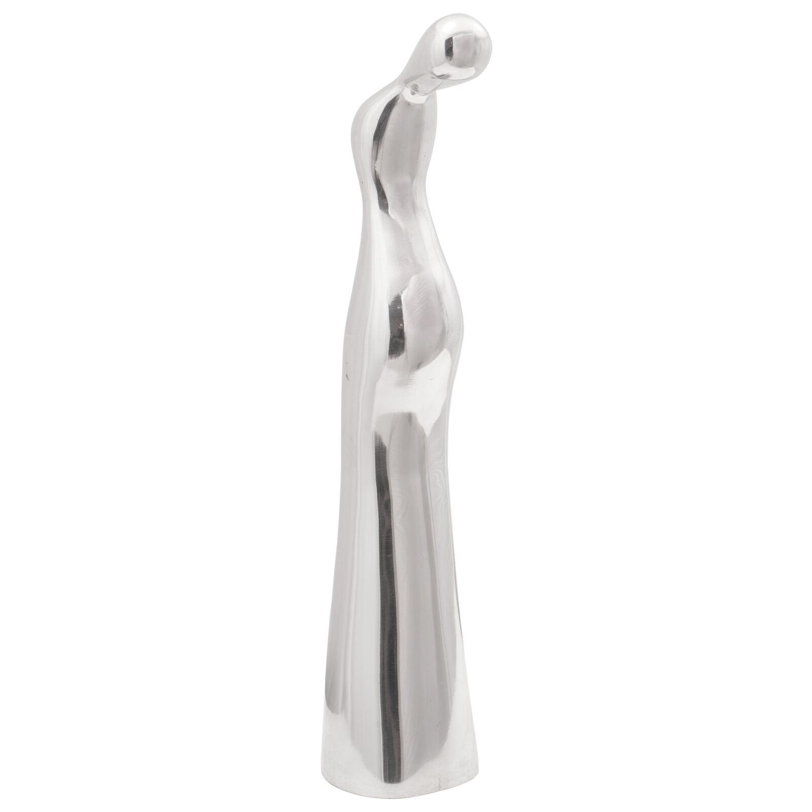 Skulptur sølv 10x16x49 cm aluminium