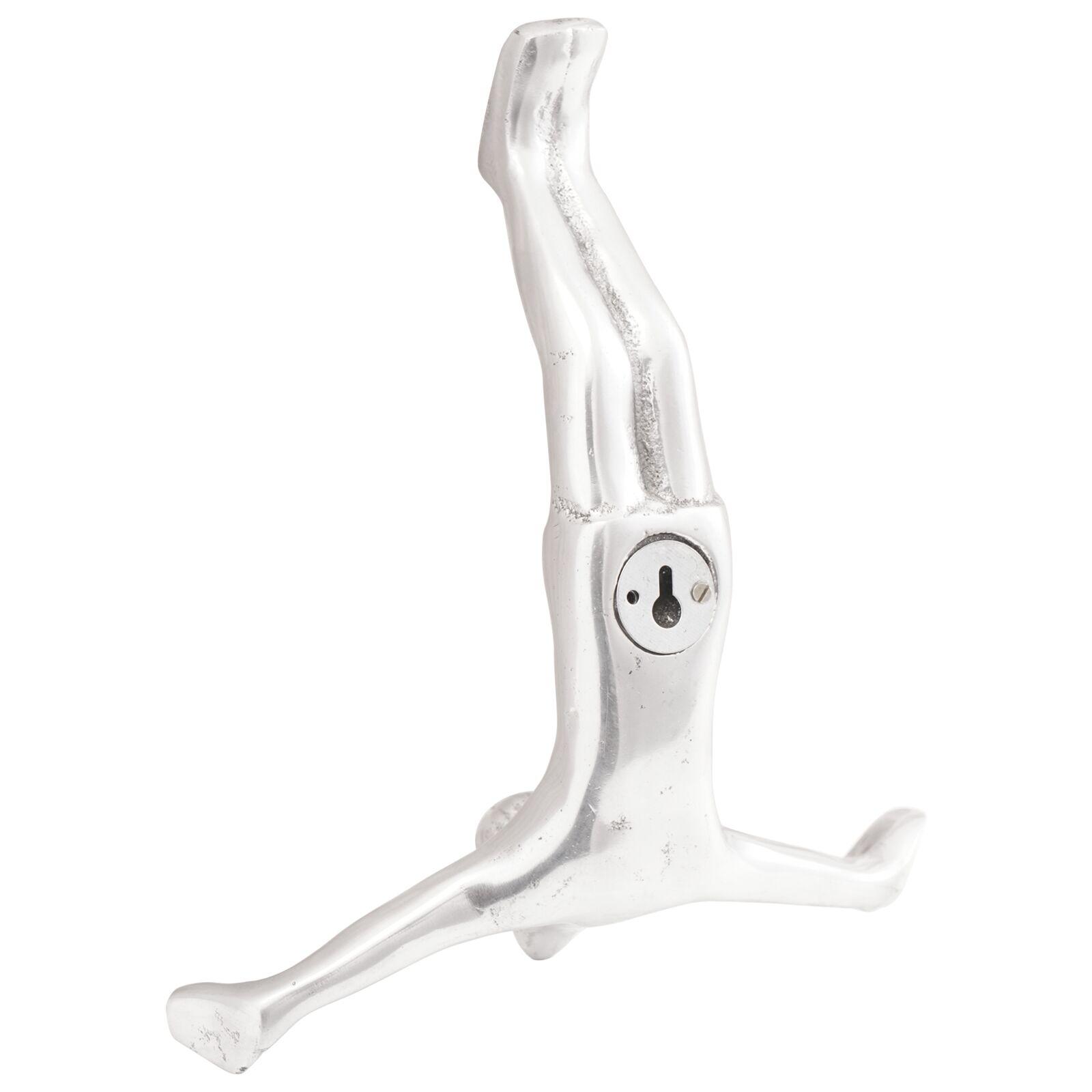 Skulptur Sølv 22x8x25 cm Aluminium Faldende Mand