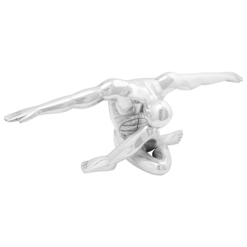 Skulptur Sølv 63x20x22 cm Aluminium Taknemmelig Mand