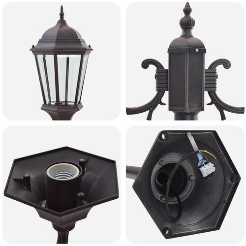 Have Lyskilde Post 2-Lampe E27 Bronze 220 cm Aluminium