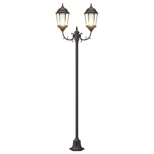 Have Lyskilde Post 2-Lampe E27 Bronze 220 cm Aluminium