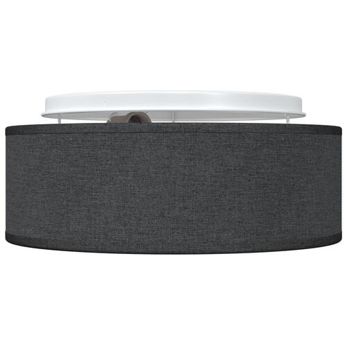 Loftlampe Flush Mount Sort Ø 30 cm Stof E27