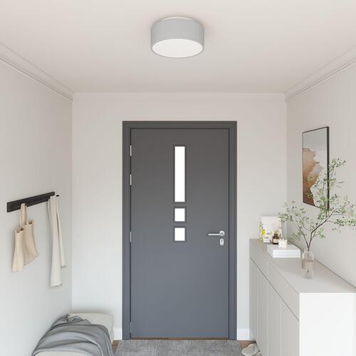 Loftlamper Flush Mount Grå Ø 30 cm Stof E27