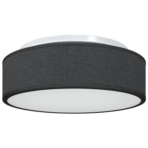 Loftlamper Flush Mount Sort Ø 38 cm Stof E27