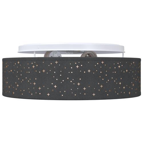 Loftlamper med stjerneskygge Sort Ø 38 cm Stof E27