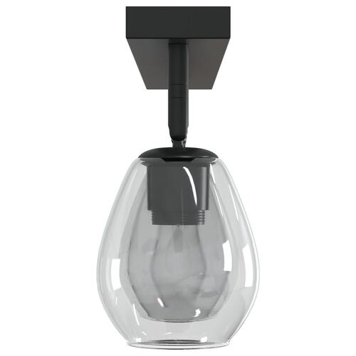 Loftlamper med Justerbar Glaslampe Skærm Anthracite E27