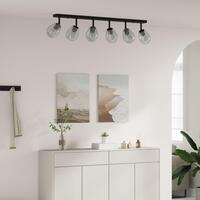 Loftlamper med justerbar glaslampe i antracit E27