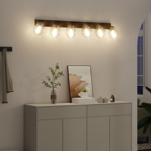 Loftlamper med justerbar glaslampe i antracit E27