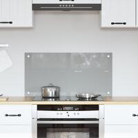 Køkken Backsplash Lysegrå 80x40x0,6 cm Hærdet Glas