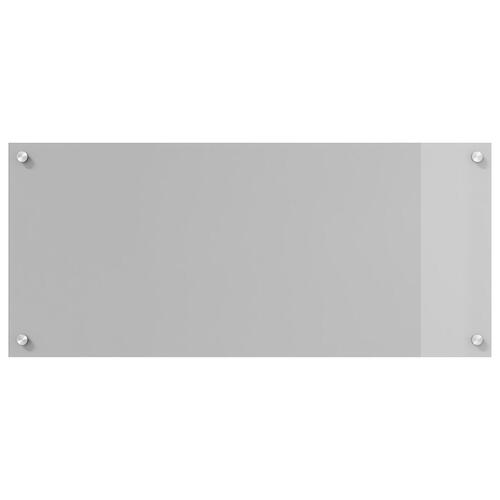 Køkken Bagplade Lys Grå 90x40x0,6 cm Hærdet Glas