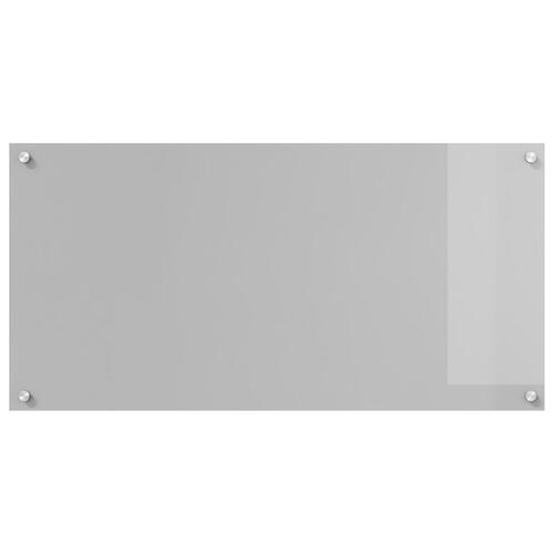 Køkken Backsplash Lys Grå 100x50x0,6 cm Hærdet Glas