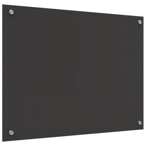 Køkken Backsplash i Mørkegrå - 80x60x0.6 cm Hærdet Glas