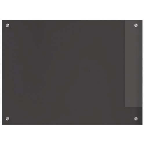 Køkken Backsplash i Mørkegrå - 80x60x0.6 cm Hærdet Glas