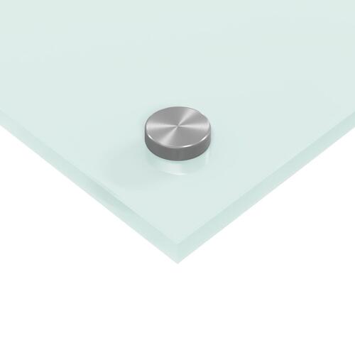 Køkken Backsplash Hvid 110x60x0,6 cm Hærdet Glas
