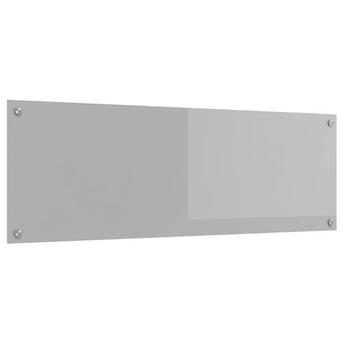 Køkken Backsplash Lys Grå 120x40x0,6 cm Tempereret Glas