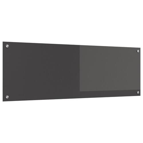 Køkken Bagrude Mørkegrå 120x40x0,6 cm Hærdet Glas