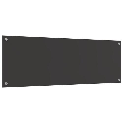 Køkken Bagrude Mørkegrå 120x40x0,6 cm Hærdet Glas