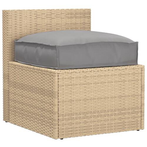 Udendørspude Grå Polyester 50 x 50 x 12 cm Aftagelige betræk