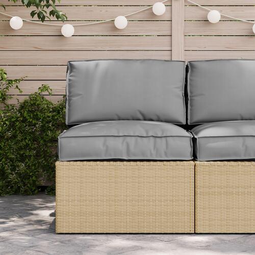 Udendørspude Grå Polyester 50 x 50 x 12 cm Aftagelige betræk