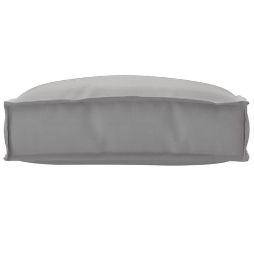 Udendørspude Grå Polyester 50 x 50 x 12 cm Aftagelige betræk