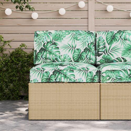 Udendørs Pude Grøn Polyester 50 x 50 x 12 cm Mønster Pude