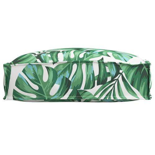Udendørs Pude Grøn Polyester 50 x 50 x 12 cm Mønster Pude