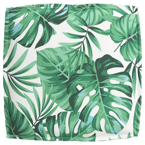 Udendørs Pude Grøn Polyester 50 x 50 x 12 cm Mønster Pude