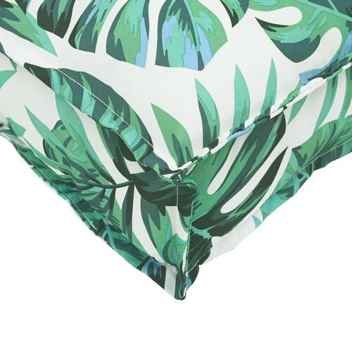 Udendørs Pude Grøn Polyester 50 x 50 x 12 cm Mønster Pude
