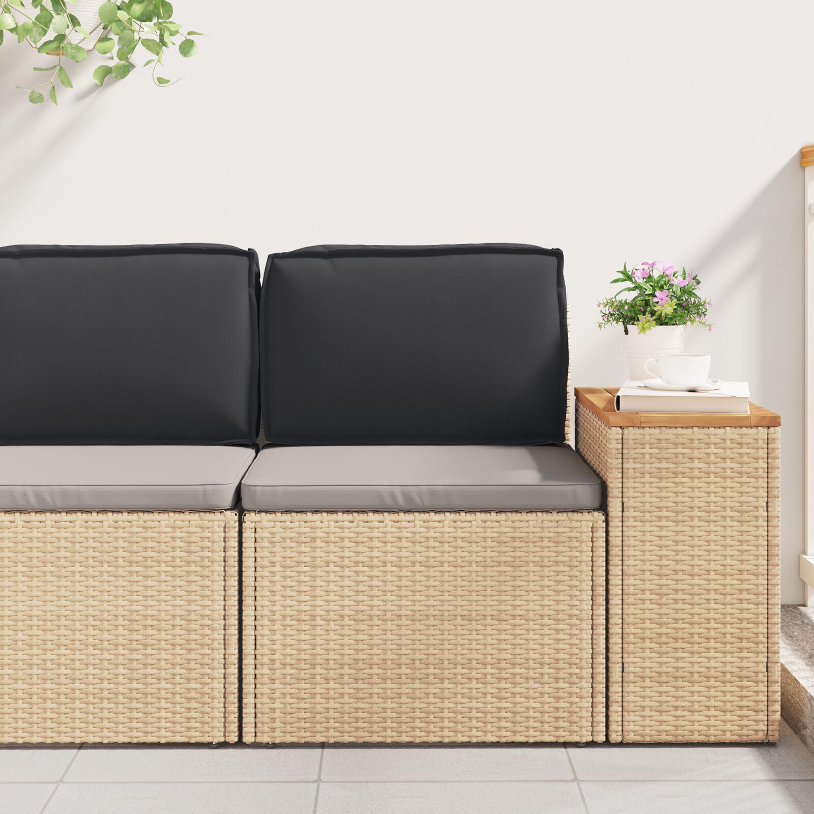 Palletpude til rygstøtte Sort 60x40x12 cm Oxford stof