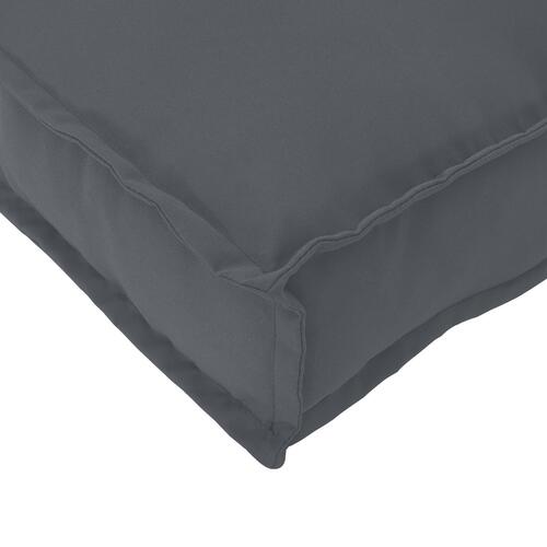 Udendørs pude Antracit Polyester 60 cm x 60 cm Aftagelige covers