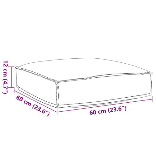 Udendørs pude Antracit Polyester 60 cm x 60 cm Aftagelige covers
