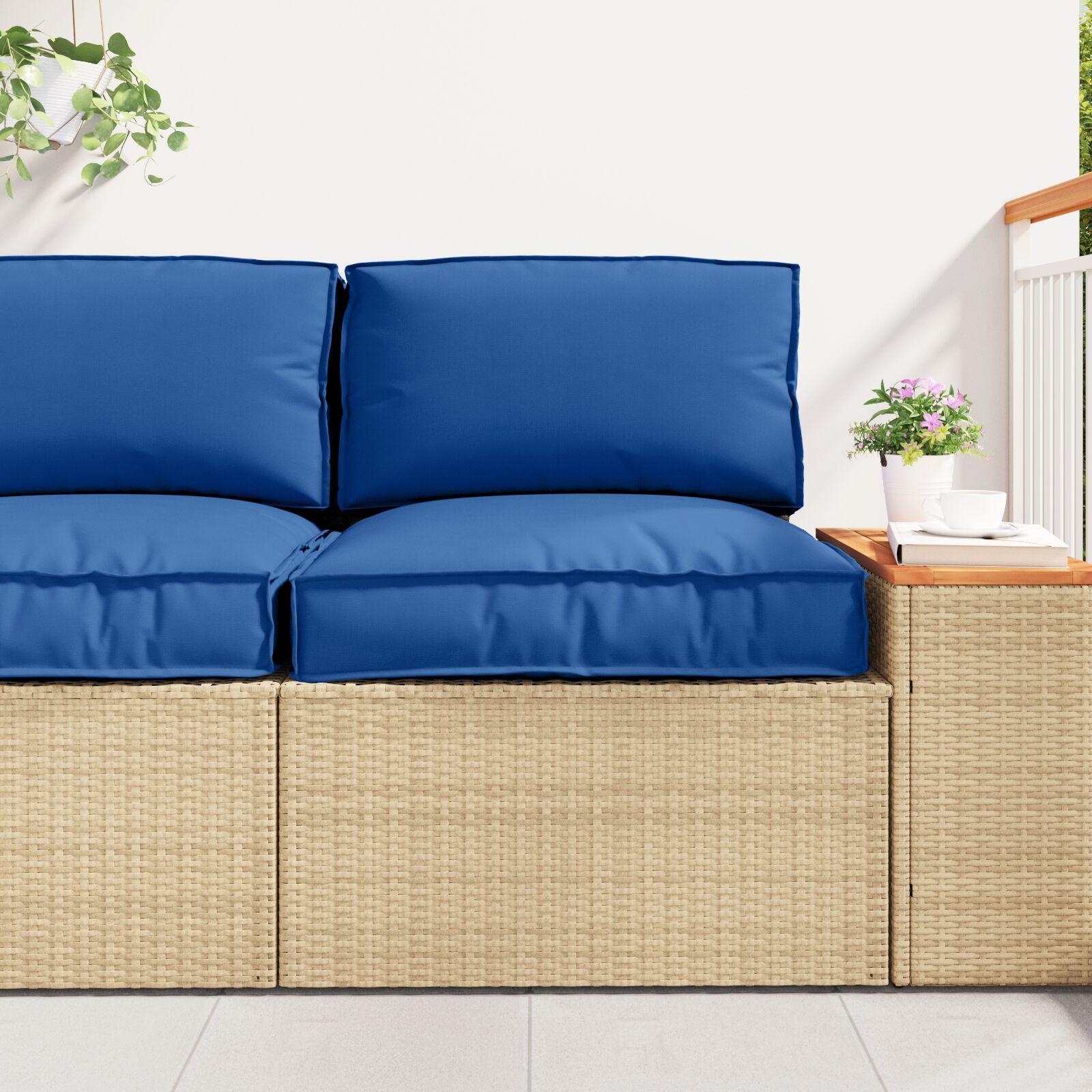 Pallehynde til sæde Kongeblå 60 x 60 x 12 cm Oxford stof billede