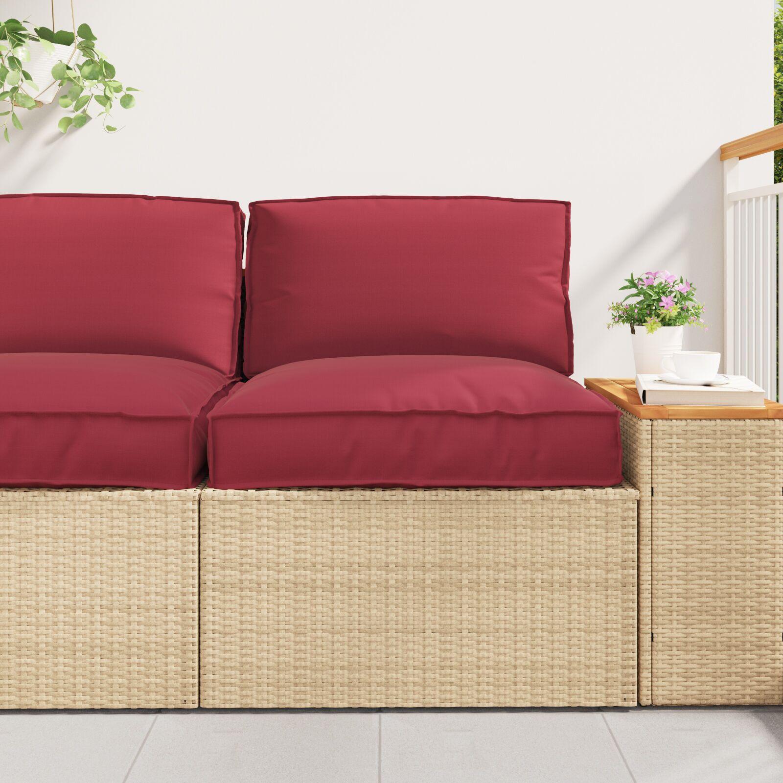 Pallet Pude til Sæde Vin Rød 70x70x12 cm Oxford Stof